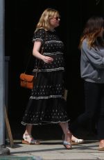 Pregnant KIRSTEN DUNST Shopping at Pergolina in Toluca Lake 04/03/2018