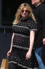 Pregnant KIRSTEN DUNST Shopping at Pergolina in Toluca Lake 04/03/2018