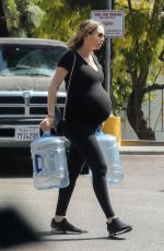 Pregnant KYM JOHNSON Out Shopping in Beverly Hills 04/07/2018