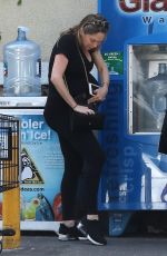 Pregnant KYM JOHNSON Out Shopping in Beverly Hills 04/07/2018