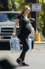 Pregnant KYM JOHNSON Out Shopping in Beverly Hills 04/07/2018