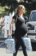 Pregnant KYM JOHNSON Out Shopping in Beverly Hills 04/07/2018