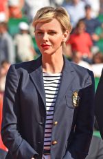 PRINCESS CHARLENE OF MONACO at Monte Carlo Rolex Masters in Monaco 04/22/2018