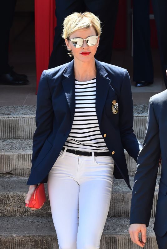 PRINCESS CHARLENE OF MONACO at Monte Carlo Rolex Masters in Monaco 04/22/2018