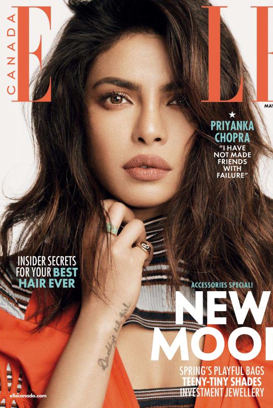 PRIYANKA CHOPRA in Elle Magazine, Canada May 2018