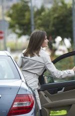 QUEEN LETIZIA OF SPAIN at La Moraleja Hospital in Madrid 04/07/2018