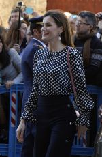 QUEEN LETIZIA OF SPAIN at Traditional Easter Mass in Cathedral of Santa Maria of Palma in Mallorca 04/01/2018