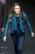 RACHEL BILSON on the Set of Take Two in Vancouver 04/18/2018