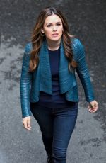 RACHEL BILSON on the Set of Take Two in Vancouver 04/18/2018