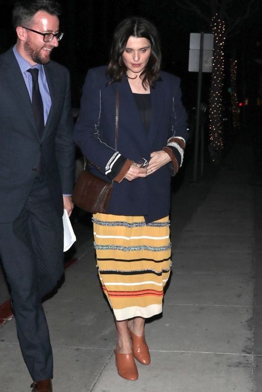 RACHEL WEISZ at Mr. Chow in Los Angeles 04/18/2018