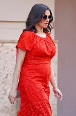 RACHEL WEISZ in a Red Dress Out in New York 04/23/2018