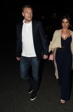 REBEKAH VARDY at Jamie Lomas’ Birthday at Gino Restaurant in London 04/21/2018