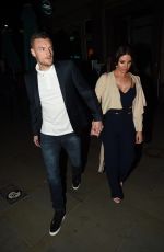 REBEKAH VARDY at Jamie Lomas’ Birthday at Gino Restaurant in London 04/21/2018