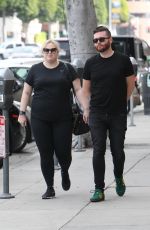 REBEL WILSON Out for Lunch at Urth Caffe in Beverly Hills 03/31/2018