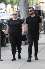 REBEL WILSON Out for Lunch at Urth Caffe in Beverly Hills 03/31/2018