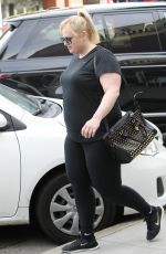 REBEL WILSON Out for Lunch at Urth Caffe in Beverly Hills 03/31/2018