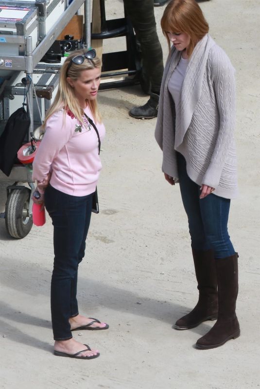 REESE WITHERSPOON and NICOLE KIDMAN on the Set of Big Little Lies in Sausalito 04/12/2018