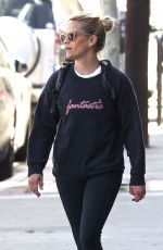 REESE WITHERSPOON Leaves a Gym in Los Angeles 04/09/2018