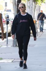 REESE WITHERSPOON Leaves a Gym in Los Angeles 04/09/2018