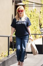 REESE WITHERSPOON Leaves R+D Restaurant in Santa Monica 04/23/2018