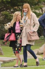 REESE WITHERSPOON, MERYL STREEP and NICOLE KIDMAN on the Set of Big Little Lies in Monterey 04/11/2018