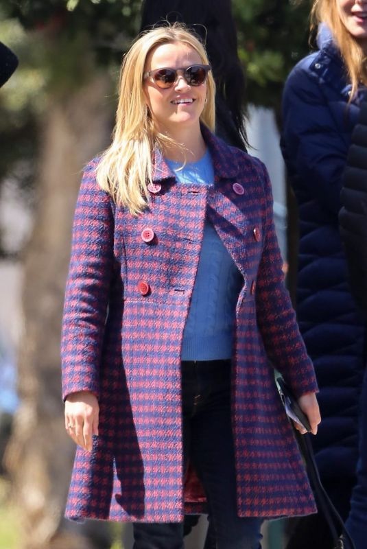REESE WITHERSPOON on the Set of  Big Little Lies in Sausalito 04/18/2018