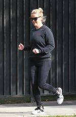 REESE WITHERSPOON Out Jogging in Brentwood 04/20/2018