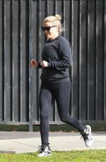 REESE WITHERSPOON Out Jogging in Brentwood 04/20/2018