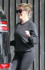 REESE WITHERSPOON Out Jogging in Brentwood 04/20/2018