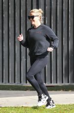 REESE WITHERSPOON Out Jogging in Brentwood 04/20/2018