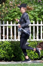 REESE WITHERSPOON Out with Her Dog in Los Angeles 04/15/2018