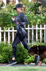 REESE WITHERSPOON Out with Her Dog in Los Angeles 04/15/2018