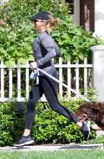 REESE WITHERSPOON Out with Her Dog in Los Angeles 04/15/2018