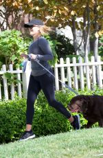 REESE WITHERSPOON Out with Her Dog in Los Angeles 04/15/2018