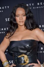 RIHANNA at Fenty by Rihanna Makeup Launch in Milan 04/05/2018