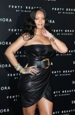 RIHANNA at Fenty by Rihanna Makeup Launch in Milan 04/05/2018