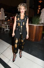 RITA ORA at Dolce & Gabbana Alta Moda Fashion Show in New York 04/08/2018