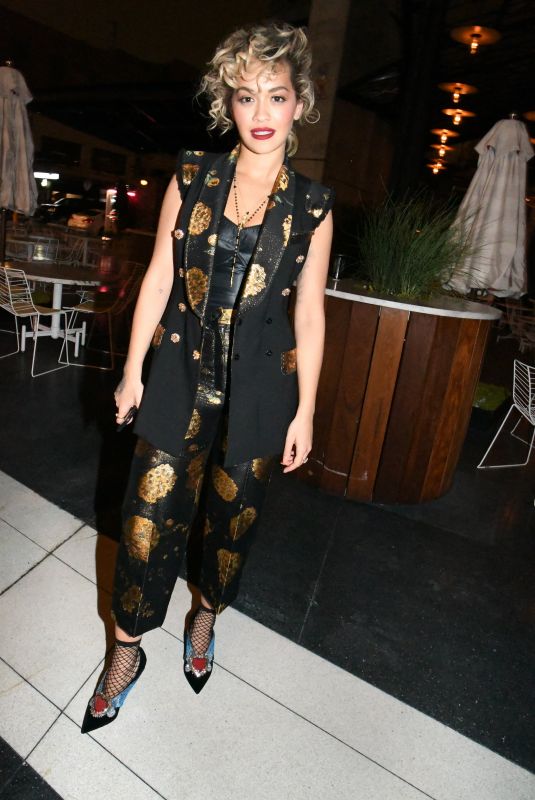 RITA ORA at Dolce & Gabbana Alta Moda Fashion Show in New York 04/08/2018