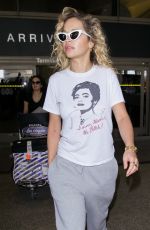 RITA ORA at LAX Airport in Los Angeles 04/13/2018