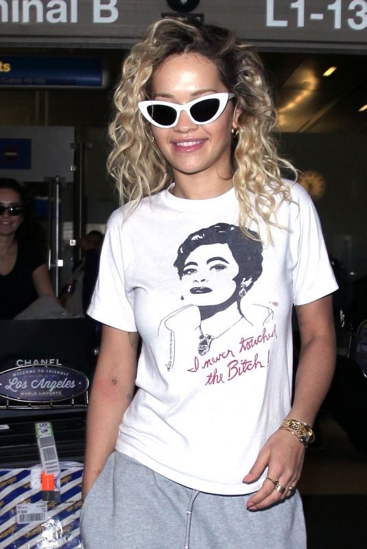 RITA ORA at LAX Airport in Los Angeles 04/13/2018