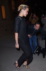 RITA ORA Night Out in New York 04/04/2018