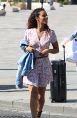 ROCHELLE HUMES Arrives at ITV Studios in London 04/19/2018