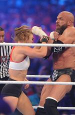 RONDA RUSEY at WWE Wrestlemania 34 at Mercedes-benz Superdome in New Orleans 04/08/2018