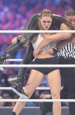 RONDA RUSEY at WWE Wrestlemania 34 at Mercedes-benz Superdome in New Orleans 04/08/2018