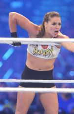 RONDA RUSEY at WWE Wrestlemania 34 at Mercedes-benz Superdome in New Orleans 04/08/2018