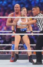 RONDA RUSEY at WWE Wrestlemania 34 at Mercedes-benz Superdome in New Orleans 04/08/2018