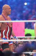 RONDA RUSEY at WWE Wrestlemania 34 at Mercedes-benz Superdome in New Orleans 04/08/2018
