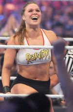 RONDA RUSEY at WWE Wrestlemania 34 at Mercedes-benz Superdome in New Orleans 04/08/2018