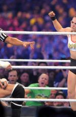 RONDA RUSEY at WWE Wrestlemania 34 at Mercedes-benz Superdome in New Orleans 04/08/2018