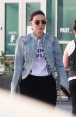 ROONEY MARA Out and About in Hollywood 04/07/2018